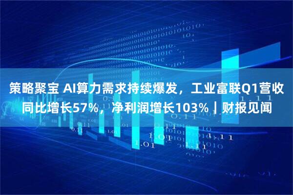 策略聚宝 AI算力需求持续爆发，工业富联Q1营收同比增长57%，净利润增长103%｜财报见闻